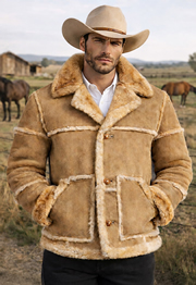 Mens Leather Fur Coats